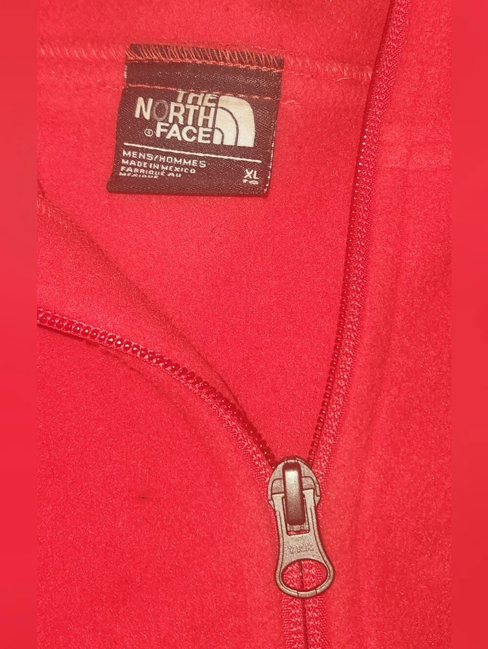 Mens' The North Face Hoodie With Full Front Zip And Front Pockets W/ Zip Size XL